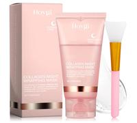 Collagen Night Wrapping Mask, Bio Collagen Real Deep Mask, Collagen Peel off Facial Mask, Máscara de Colágeno Overnight, para Hidratación, Antiarrugas, Limpieza