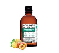 COLLAGEN SUPERDOSE BY GOLD COLLAGEN Joint Health- Complemento Líquido de Colágeno (75g), Vitamina C y D, Complemento para Articulaciones con Colágeno y Ácido Hialurónico Apoya Huesos y Músculos, 300ml