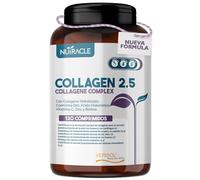 Collágeno Hidrolizado Verisol® 2500 mg + Ácido Hialurónico + Coenzima Q10 - Suplemento para Piel, Cabello y Huesos con Biotina, Zinc y Vitamina C - 120 comprimidos, Nutracle