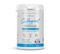 Collagent Premium - 120g | Colágeno Hidrolizado, Vitamina C, Proteína de Trigo y Mijo, D-Biotina | Promueve la Producción de Colágeno y Elastina, Mejora Metabolismo Cutáneo, Elimina Arrugas y Pliegues