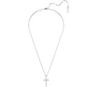 Swarovski collar insigne, cruz plateada