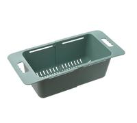 - Collansión de frutas retráctiles - Gadgets de cocina frescos en la colonia de lavabos, portátil en el colador del fregadero para un apartamento de dormitorio portátil Pasta plana Discing Strying Rac