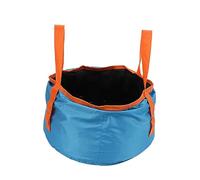 Collapsible Bucket with Handle, Portable Foldable Bucket Camping Wash Basin Folding Water Container for Outdoor Travelling Camping Hiking Fishing, Gardening Car Washing (Azul)