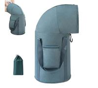 Collapsible Foot Soaking Tub, 2026 Upgraded Fully Wrapped Knee Fumigation Foot Bath Basin with Handle & Storage Bag, Knee-Protecting Feet Soakings Bucket, for Travel, Home (Blue)