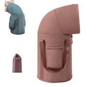 Collapsible Foot Soaking Tub, 2026 Upgraded Fully Wrapped Knee Fumigation Foot Bath Basin with Handle & Storage Bag, Knee-Protecting Feet Soakings Bucket, for Travel, Home (Brown)