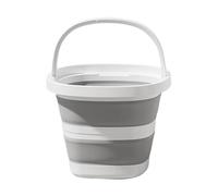 CollapsibleBucket - Contenedor de Agua Plegable, Cubo de 10 litros con asa, Base Antideslizante, Almacenamiento Compacto Que Ahorra Espacio, Multiusos para Camping, Pesca, jardinería, Limpieza, Color