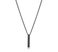 Collar Acero Ip Negro Sr Fashion