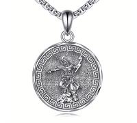 Collar ajustable de Zeus, plata 925, colgante religioso del santo , joyería griega con diosas y griegos, regalo para mujeres y hombres