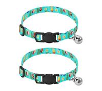 Collar ajustable para mascotas, 2 unidades, diseño de loro tropical