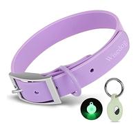 Collar ajustable para perro con soporte para Airtag: collares de perro duraderos, correas con revestimiento de goma suave, impermeable y fácil de limpiar, para perros pequeños, medianos y grandes