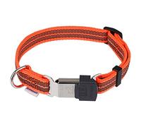 Collar ajustable reflectante naranja neón, 40-55 cm