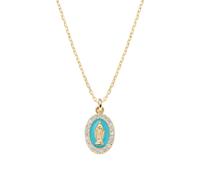 Collar Amen Mujer Mini MILAGROSA Turquesa Código CLMISMGPE