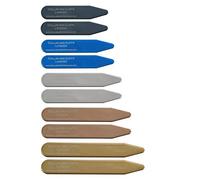 COLLAR AND CUFFS LONDON 10 Ballenas Camisas Hombre - 5 COLORES - 5 TAMAÑOS - 2" 2.2" 2.35" 2.5" 2.8" - Metal - Color Plateado Negro Oro Azul Oro Rosa - Con Caja - 5 Pares