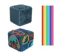 Collar Anime para Hombre, Colgante Cruz con Cadena, Collar de Acero Inoxidable con Cadena Cubana Ajustable, Colgante Cruz en Capas, Regalo de cumpleaños para Hombres jóvenes.