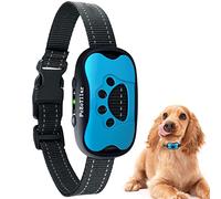 Collar Antiladridos de Perro Recargable para Pequeño Medianos Grandes Sonido Humano Ajustable y Modo de Vibración para Entrenar Perros Ajuste de Sensibilidad de 7 Niveles - Azul