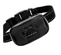 Collar Antiladridos de Perro Recargable para Pequeño Medianos Grandes Sonido Humano Ajustable y Modo de Vibración para Entrenar Perros Ajuste de Sensibilidad de 7 Niveles - Color Negro