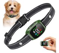 Collar Antiladridos para Perros con Sensor Inteligente, con Filtro Inteligente, 3 Modos Humanitarios, Resistente al Agua IP67, Correa Reflectante (Verde)