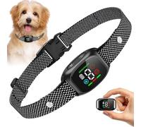 Collar antiladridos Perros, 4 Modos de corrección, 8 Niveles de sensibilidad Ajustable, IP67 Resistente al Agua, Recargable, para Perros Grandes y pequeños.