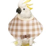 Collar antimordedura para loros para mascotas, cono de recuperación ajustable para loro, cubierta protectora para el cuello para pájaros cuáqueros, periquos, periquitos monje, conures de sol, cacatúas