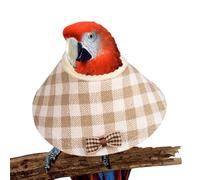 Collar antimordeduras para loros, collar de cono para pájaros | Collar de protección de plumas para loro | Cubierta de cuello protectora para pájaros para mascotas para cuáqueros, parro