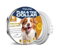 Collar Antiparasitario para Perros, Collar Antipulgas Perros 12 Meses Protección, Impermeable y Ajustable para Perro Pequeños, Medianos y Grandes (1pcs)