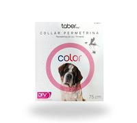 Collar Antiparasitario para Perros |TABERDOG Permetrina | Rosa 75 cm | Higiene y Moda para tu Perro