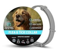 Collar Antiparasitario Perros | 2 Collares Antipulgas 16 Meses | Collar Leishmaniosis (Mosquitos), Pulgas y Garrapatas | Perros Medianos y Grandes 72cm Ajustable, Repelente Vegetal, Impermeable