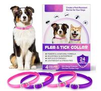 Collar Antiparasitario Perros, 4 Pcs Dog Collar for Ticks and Flea, Impermeable & Ajustable, 24 Meses de Protección Efectiva - para Perros Pequeños, Medianos y Grandes