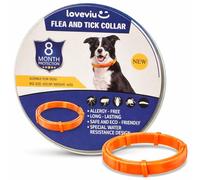 Collar Antiparasitario Perros Grandes o Medianos 100% Natural - Protección 8 Meses - 65 cms, Impermeable y Ajustable, Uso al Aire Libre