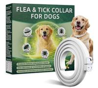 Collar Antiparasitario Perros, Protección Efectiva Collares Antiparasitarios para Perros, 100% Natural, Impermeable, Adjustable, Collar Antipulgas Perros para Pequeños, Medianos y Grandes,65 cm