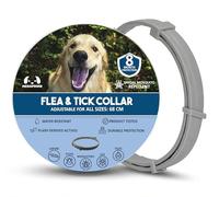 Collar Antiparasitario Perros Pulgas y Garrapatas | Especial Mosquitos | Antipulgas y Garrapatas Perros Grandes y Pequeños | Alternativa a Seresto Collar Perro, 72cm Ajustable, 8 Meses, Vegetal