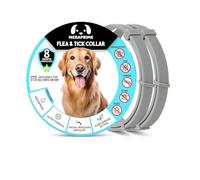 Collar Antiparasitario Perros Pulgas y Garrapatas | Especial Mosquitos | Antipulgas y Garrapatas Perros Grandes y Pequeños | Alternativa a Seresto Collar Perro, 72cm Ajustable, 8 Meses, Vegetal