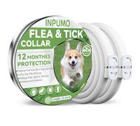 Collar Antiparasitario Perros, Seguro y Eficaz Antipulgas Hecho de Aceites Esenciales 100%, de 12 Meses de Natural Collares Adesparasitante Perros Impermeables Ajustables 2pcs