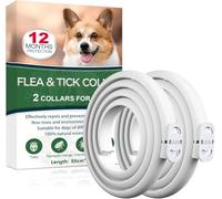 Collar Antiparasitario Perros, Seguro y Eficaz Collares Antiparasitos Perros, 12 Meses de Eficacia Collar Antipulgas Perro de 65 cm para Perro Pequeños, Medianos y Grandes (65cm*2)