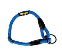 Collar antitirones de Cuerda para adiestramiento de Perros. Azul, M(≤60CM). | Hecho en España; cuerda de poliéster de 12 mm con tope metálico regulable, apto para perros medianos, grandes y gigantes.