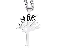 Collar Árbol Genealógico - Colgante Árbol Vida Diseño, Acero Inoxidable Duradero Brillante, Joyería Delicada Estilo Elegante, Accesorio Unisex Actual | Uso Para Eventos Sociales, Reuniones Famili