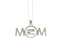 Collar Art Deco con texto en inglés "I Am The Foolish Boy", regalo para el día de la madre, para mamá, abuela, abuela, joyería de cumpleaños, Medium