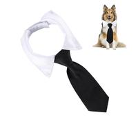 Collar bandana para perro, collar bandana con pajarita - Collar bandana para mascotas, collar formal para perros con bonito diseño de pajarita para el día a día, boda, paseo, día de San Valentín