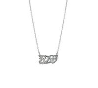 Collar Beat Valentine's The Day Heartbeat Will personalizado collar colgante juego de cables colgante (V, talla única), metal, Sin gemas
