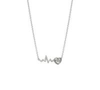Collar Beat Valentine's The Day Heartbeat Will personalizado collar colgante juego de cables colgante (P, talla única), metal, Sin gemas