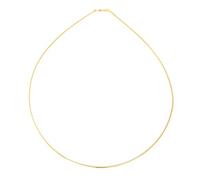 Collar cadena pulsera tobillera Tipo Omega Serpiente de fina plata de ley 925 bañada en oro 14kt 1mm Bisutería Italiano Mujer Hombre - 30, 35, 40, 45, 50, 55, 60cm