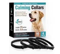 Collar calmante para mascotas, paquete de 4 collares calmantes para mascotas, collares calmantes ajustables para mascotas, alivio de la ansiedad, collar de feromonas para comodidad de mascotas