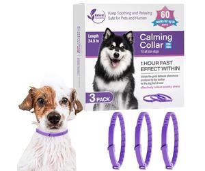 Collar calmante para perros: 3 collares relajantes para mascotas, dura 60 días, collares calmantes para perros de raza pequeña, grande y mediana, feromonas de mal comportamiento calmantes | Perro Anti