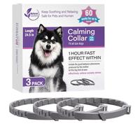 Collar calmante para perros - Collar relajante de feromonas, collares para mascotas de 3 piezas | Alivia el mal comportamiento, dura 60 días, longitud collar ajustable 24,5 cm, calma