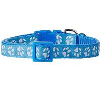 Collar Cat & Cog con Estampado de campanita y Pata, Talla única, Azul Claro