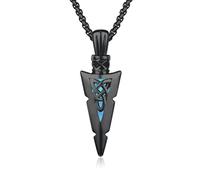 Collar Celta de Plata de Ley 925 ViKing - Cruz, Cadena, Flecha, Daga, Colgante Amuleto - Joyas para Hombre, Mujer, Hijo, Niño, Unisex - Plata Esterlina