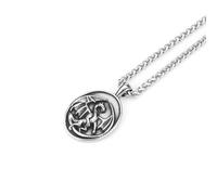 Collar Colgante Cadena Hombre Mujer Joyas Necklace Dragón Vikingo Nórdico Retro Todoterreno Placa Redonda Joyería Colgante Collar Hombres Y Mujeres Punk 吊坠