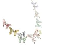 Collar Colgante De Colgante De Mariposa Moderna Collar Joyería Con Cuello Brillante Textura Aleación Presente Para Mujeres Y Niñas Caqueta Clavícula Clausura Mariposa Ajustable