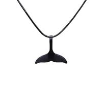 Collar colgante de moda de la vida marina de ballena, cadena de serpiente de delfín, cadena de acero inoxidable, regalo para amantes del mar, collar de acero inoxidable, talla única, como se describe