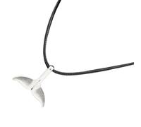 Collar colgante de moda de la vida marina de ballena, cadena de serpiente de delfín, cadena de acero inoxidable, regalo para amantes del mar, collar de acero inoxidable, talla única, como se describe